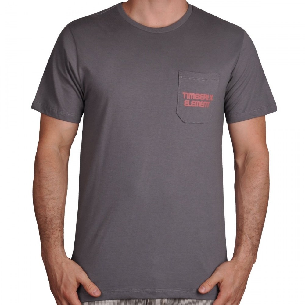 CAMISA-basica-marca-element-estampada-nas-costas-cor-cinza-estilo-skate-sucata-brazil-maua-moda-skatista-streetwear-