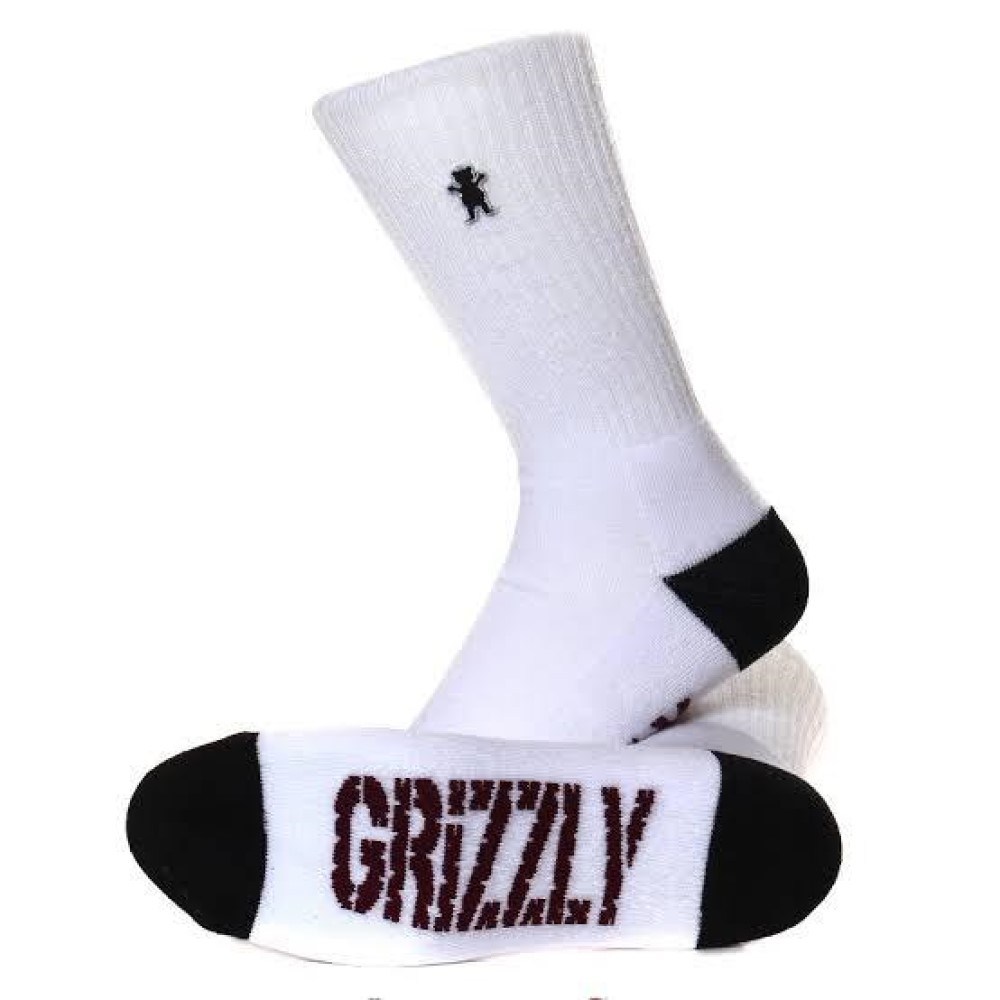MEIA-CANO-LONGO-MARCA-GRIZZLY-MINI-BEAR-BORDADO-preto-estilo-skate-sucata-brazil-maua-moda-skatista-streetwear