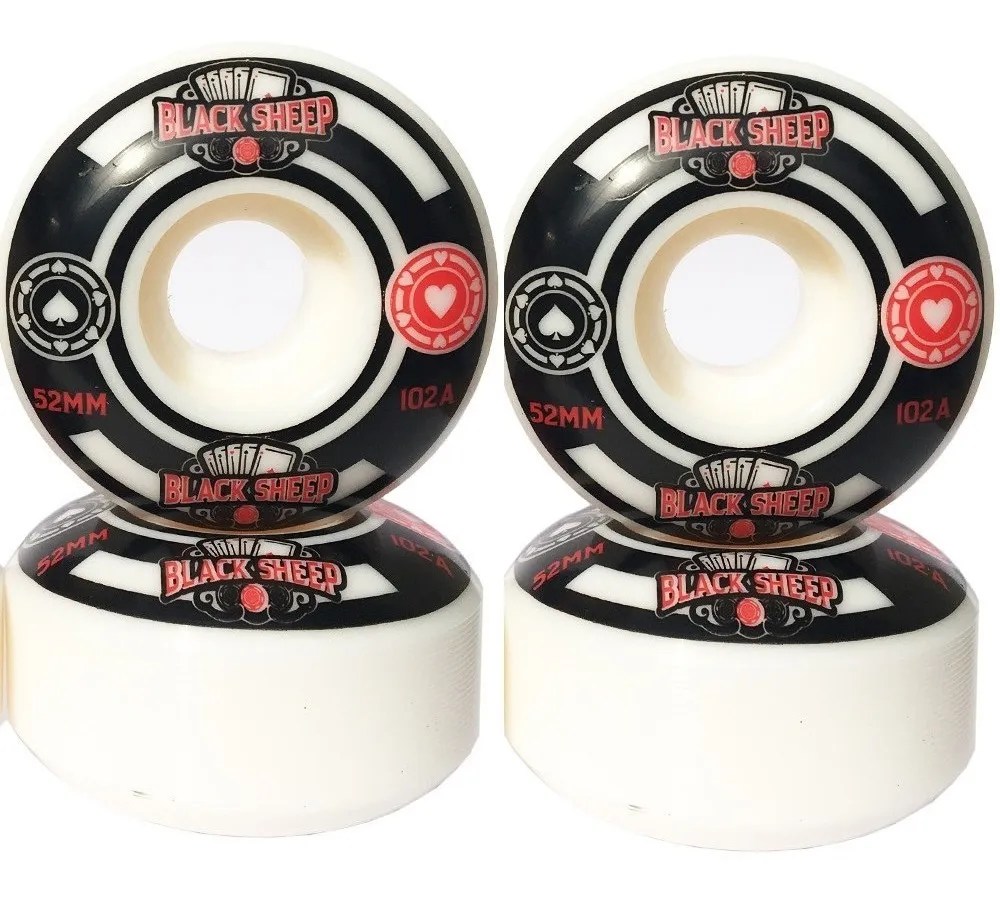 Roda-importada-marca-blacksheep-original-52mm-cor-preto-branco-sukata-Brasil-Maua-streetwear-moda-skatista