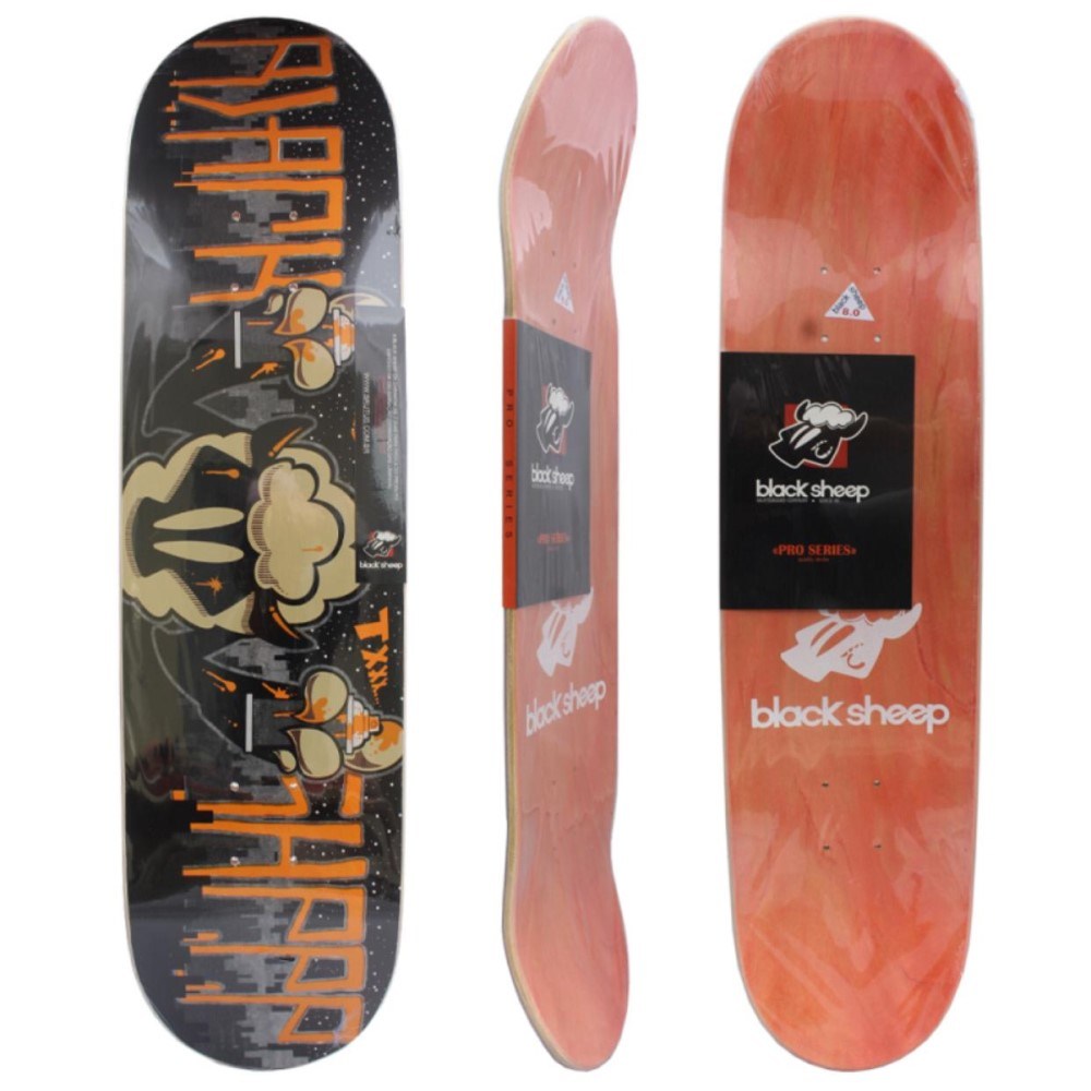SHAPE_para_skate_marca_black_sheep_original_cor_AMARELOE_PRETO_laranja_loja_de_skate_sucata_brazil_maua_moda_skatista_streetwear