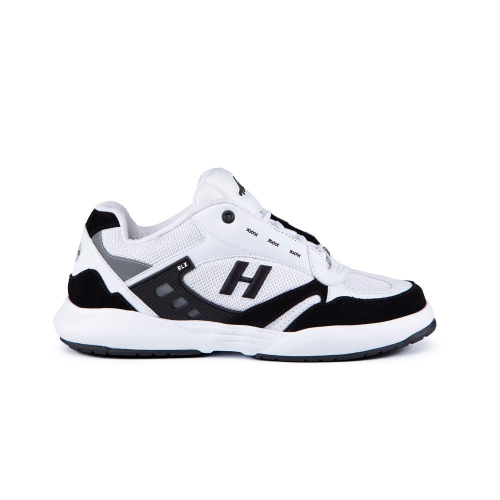 tenis_marca_hocks_linha_rlx_baggy_cor_Poapetit__preto_com_branco__sucata_brazil_skates_e_moda_streetwear_